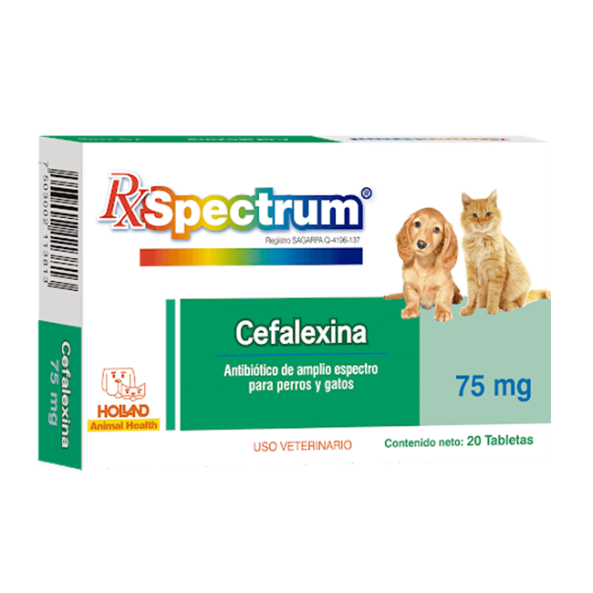 Spectrum Cefalexina 20 Tabletas - Holland Spectrum Cefalexina 20 Tabletas - Holland